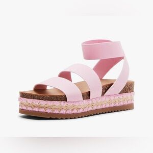 Steve Madden 
Krissy Sandal
NWOT
Size 13
Pink Platform Sandals